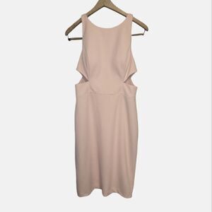 Aidan Mattox Pink Blush Side Cut-Out Dress 8